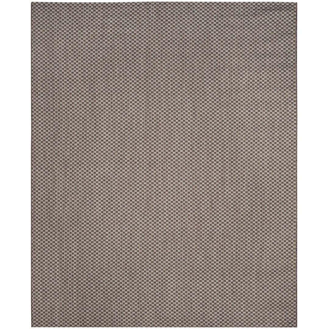 SAFAVIEH Outdoor CY8653-36321 Courtyard Lt Brown / Lt Grey Rug Image 1