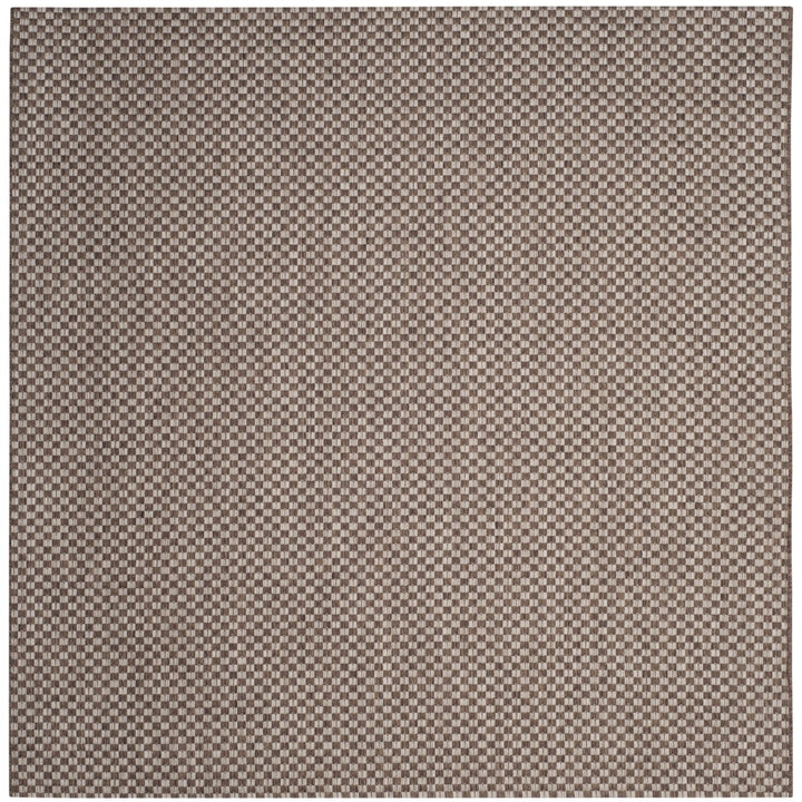 SAFAVIEH Outdoor CY8653-36321 Courtyard Lt Brown / Lt Grey Rug Image 1