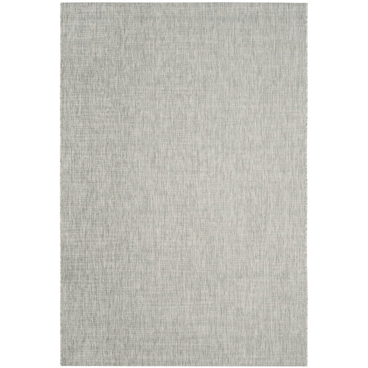 SAFAVIEH Outdoor CY8576-37111 Courtyard Grey / Turquoise Rug Image 1