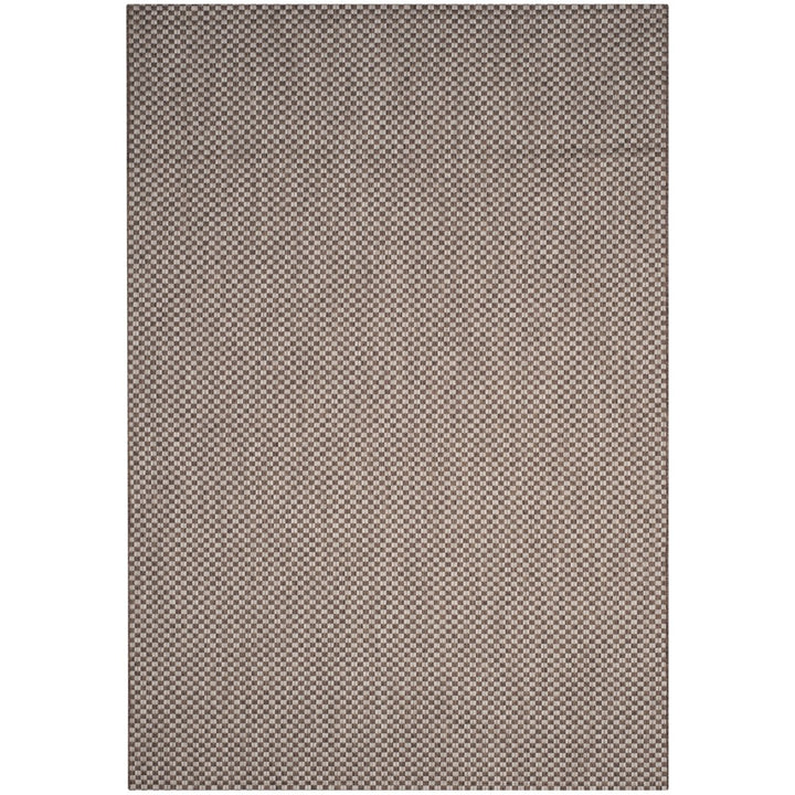 SAFAVIEH Outdoor CY8653-36321 Courtyard Lt Brown / Lt Grey Rug Image 1