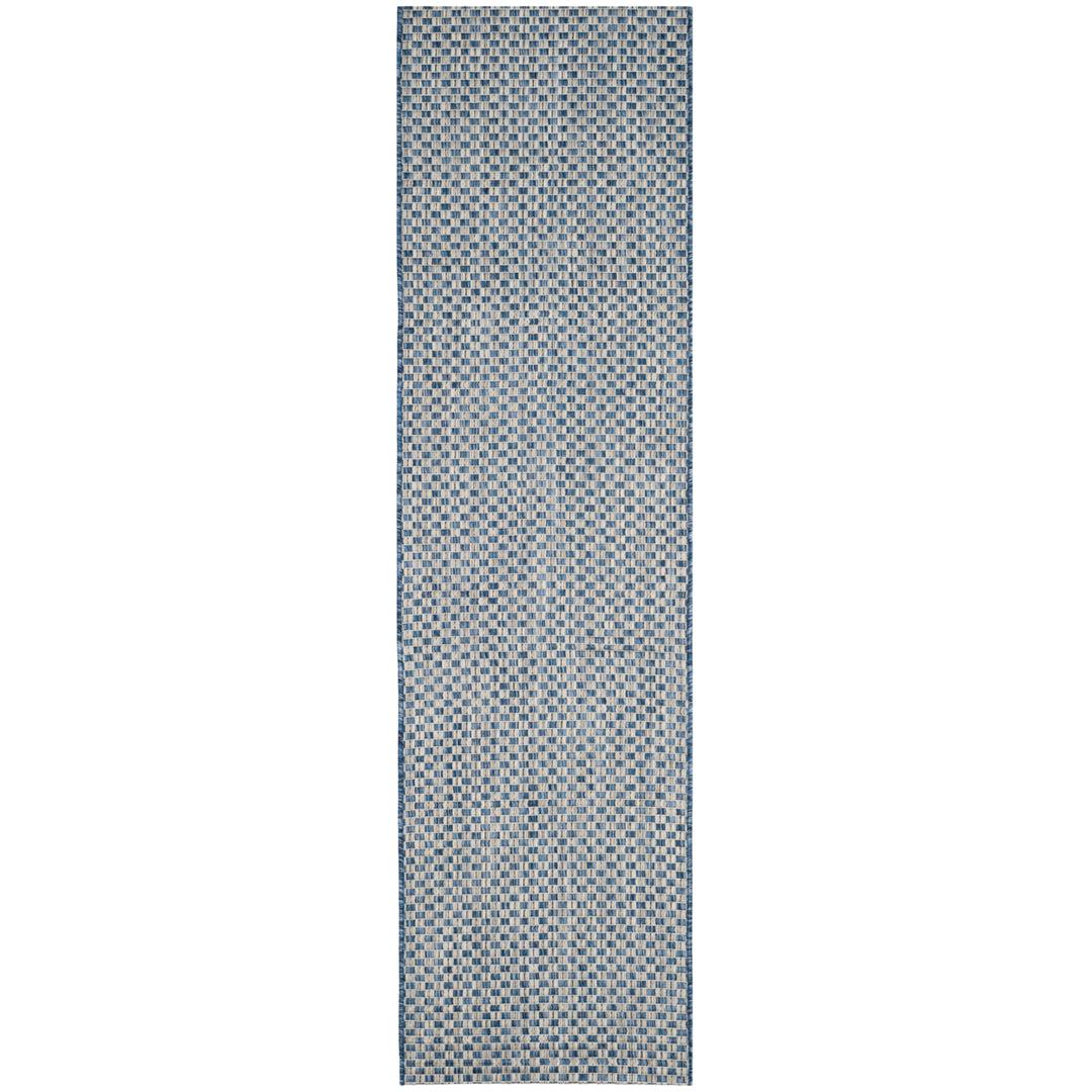 SAFAVIEH CY8653-36821 Courtyard Blue / Light Grey Image 3