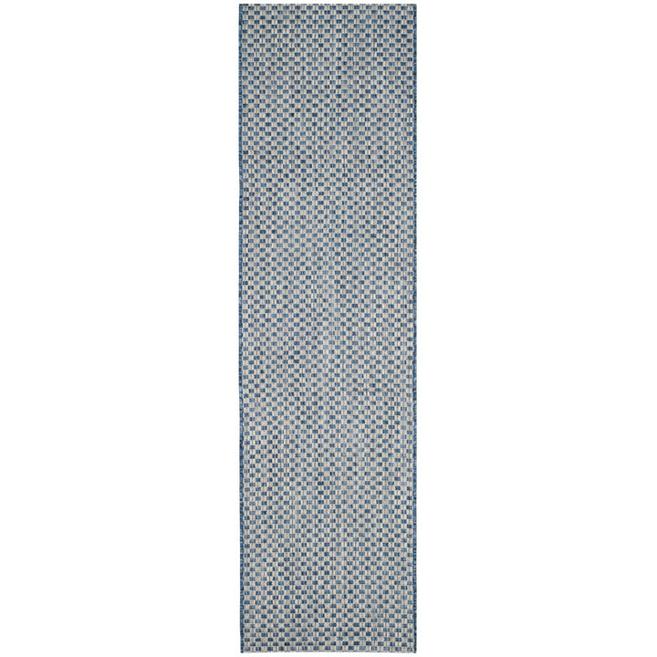 SAFAVIEH CY8653-36821 Courtyard Blue / Light Grey Image 1