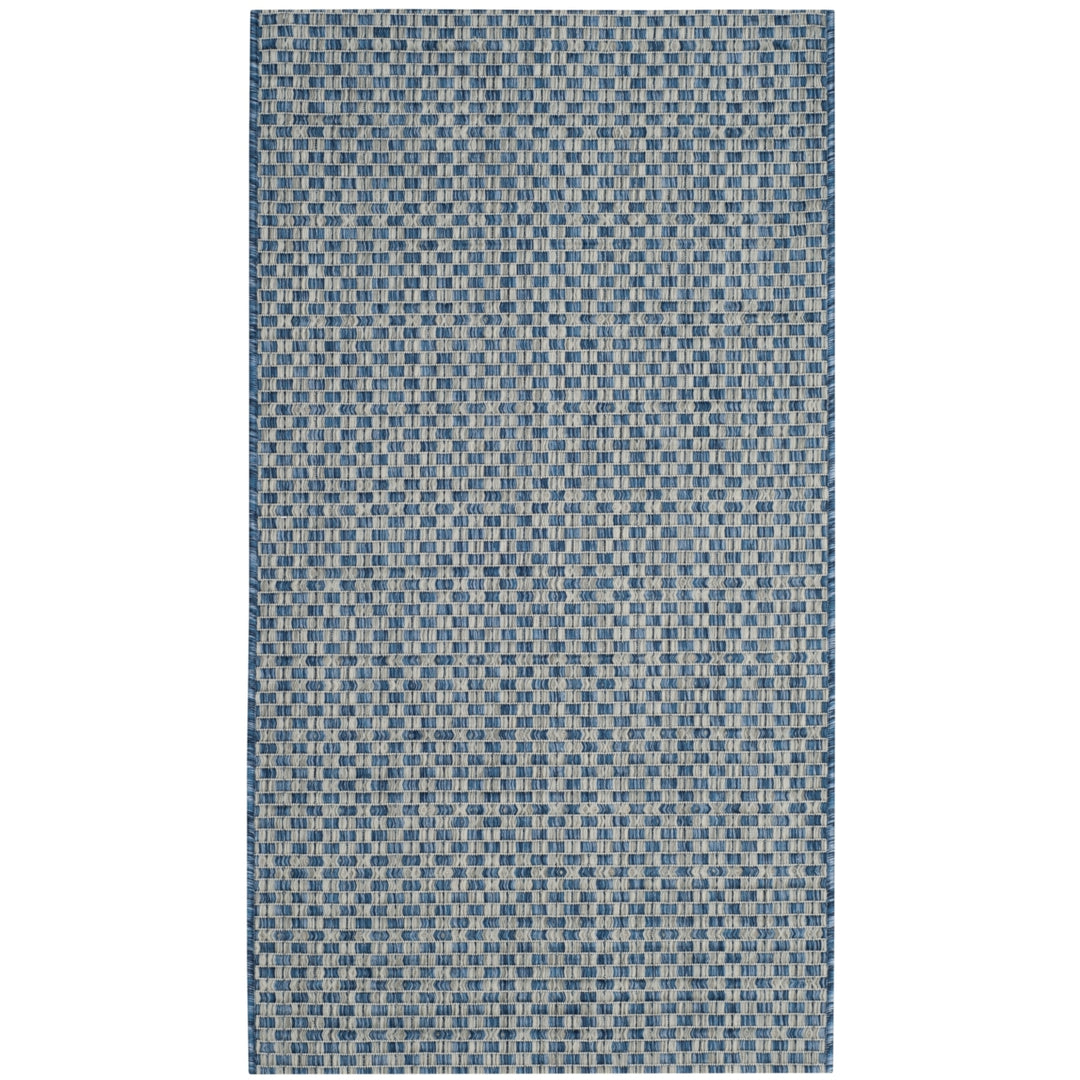 SAFAVIEH CY8653-36821 Courtyard Blue / Light Grey Image 5