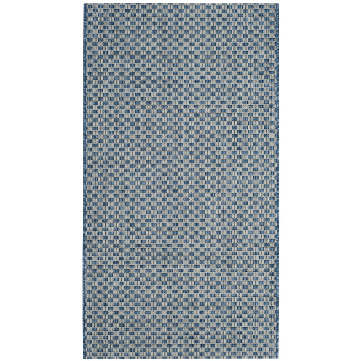 SAFAVIEH CY8653-36821 Courtyard Blue / Light Grey Image 5