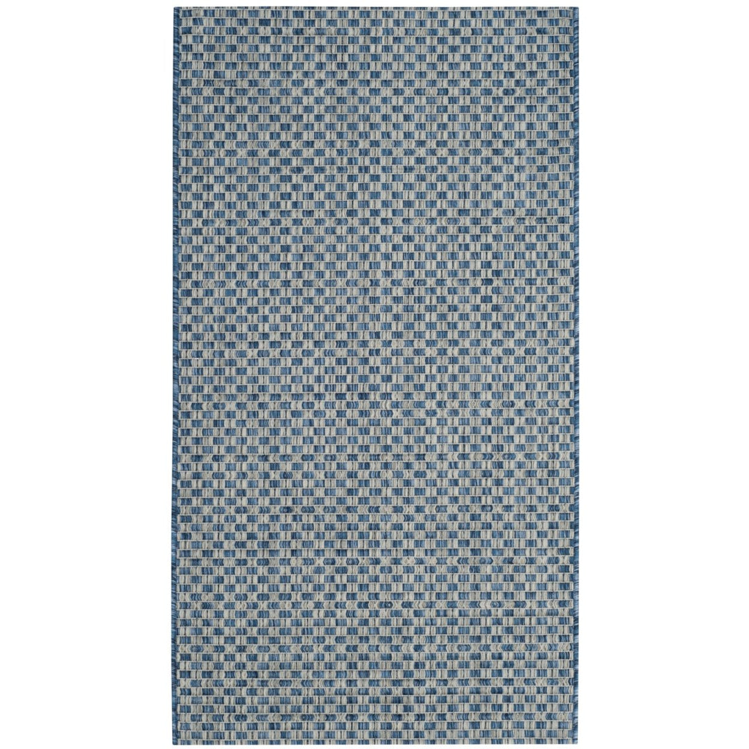 SAFAVIEH CY8653-36821 Courtyard Blue / Light Grey Image 1