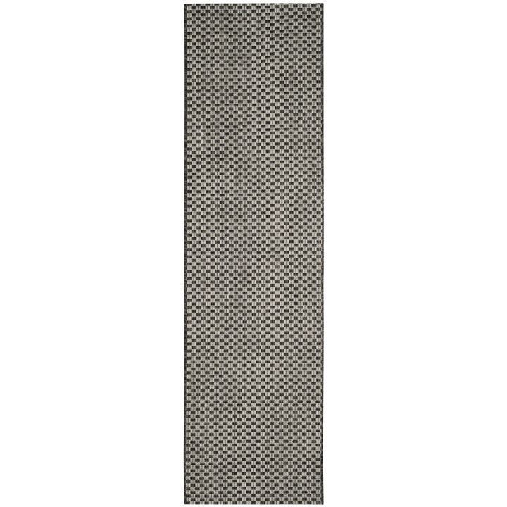 SAFAVIEH CY8653-37621 Courtyard Black / Light Grey Image 1