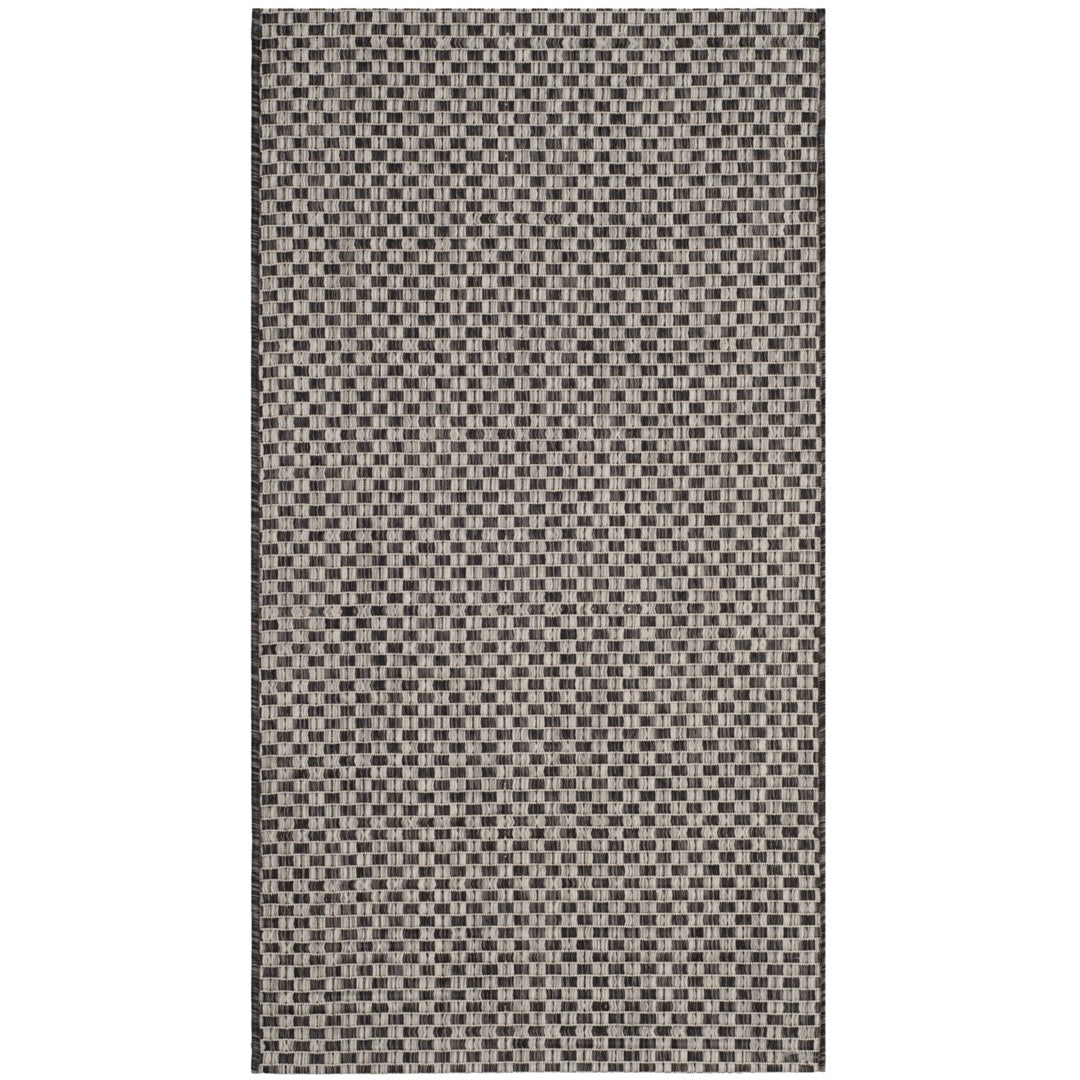 SAFAVIEH CY8653-37621 Courtyard Black / Light Grey Image 1