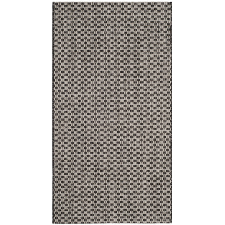 SAFAVIEH CY8653-37621 Courtyard Black / Light Grey Image 1