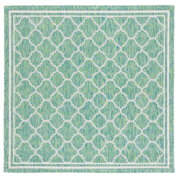 SAFAVIEH Outdoor CY8918-55721 Courtyard Green / Ivory Rug Image 1