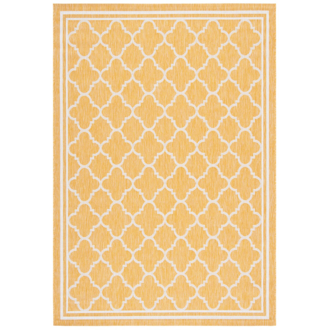 SAFAVIEH Outdoor CY8918-56021 Courtyard Gold / Beige Rug Image 4