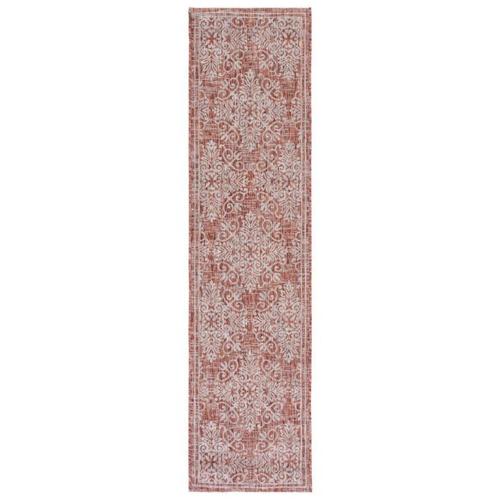 SAFAVIEH Outdoor CY8961-36521 Courtyard Red / Ivory Rug Image 1