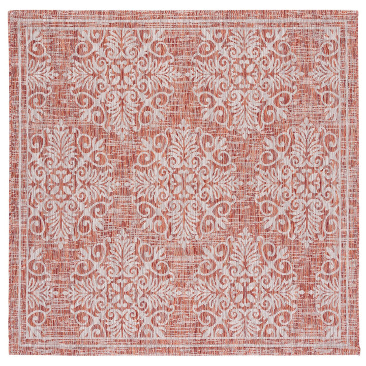SAFAVIEH Outdoor CY8961-36521 Courtyard Red / Ivory Rug Image 1