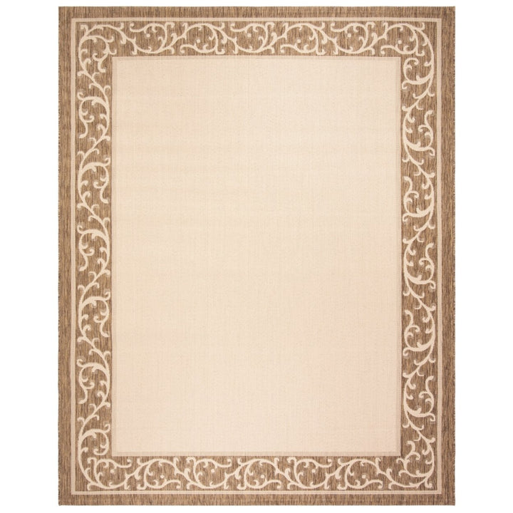 SAFAVIEH Outdoor CYS6513-232 Courtyard Beige / Brown Rug Image 1