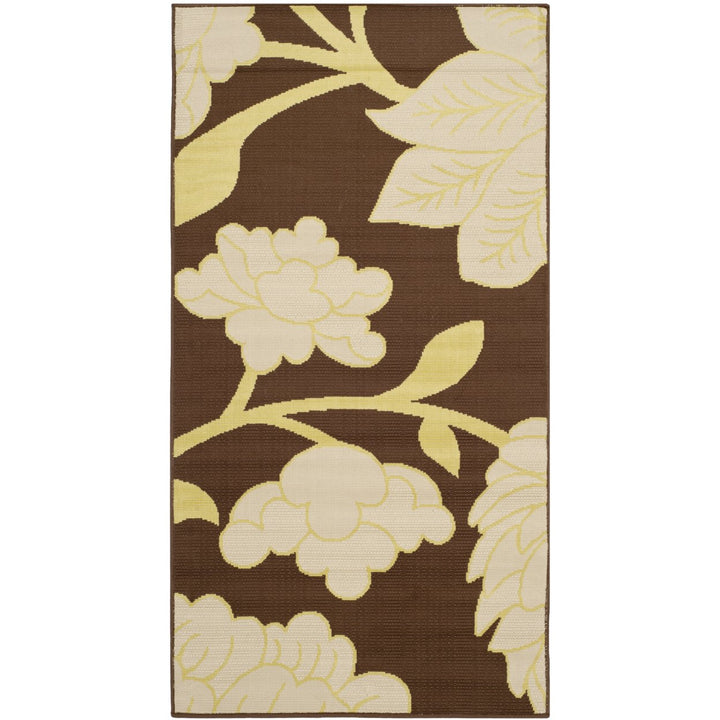 SAFAVIEH HAM552AB Hampton Brown / Ivory Image 1