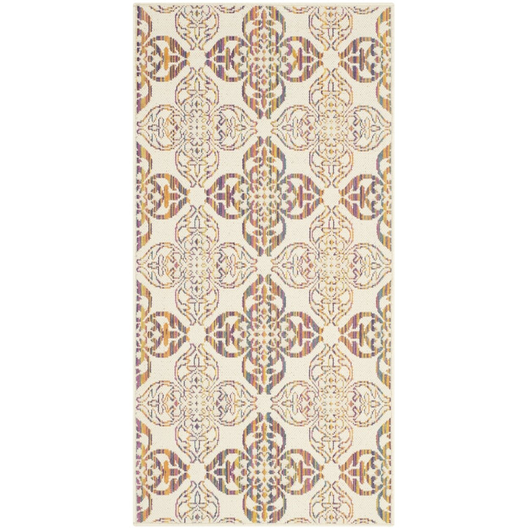 SAFAVIEH Indoor Outdoor HAV202A Havana Natural / Multi Rug Image 1