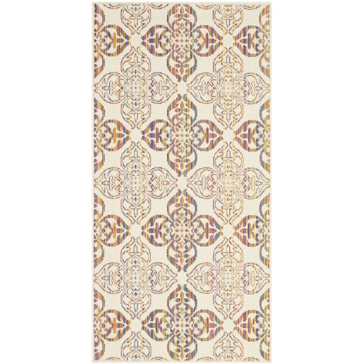 SAFAVIEH Indoor Outdoor HAV202A Havana Natural / Multi Rug Image 1