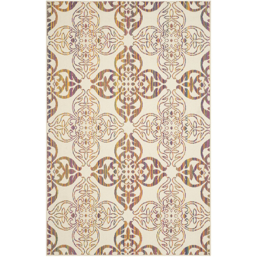 SAFAVIEH Indoor Outdoor HAV202A Havana Natural / Multi Rug Image 1