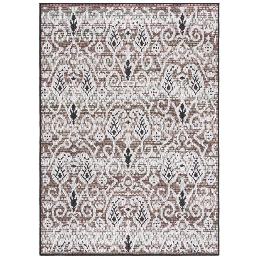 SAFAVIEH Indoor Outdoor HAV321E Havana Light Brown / Ivory Rug Image 1