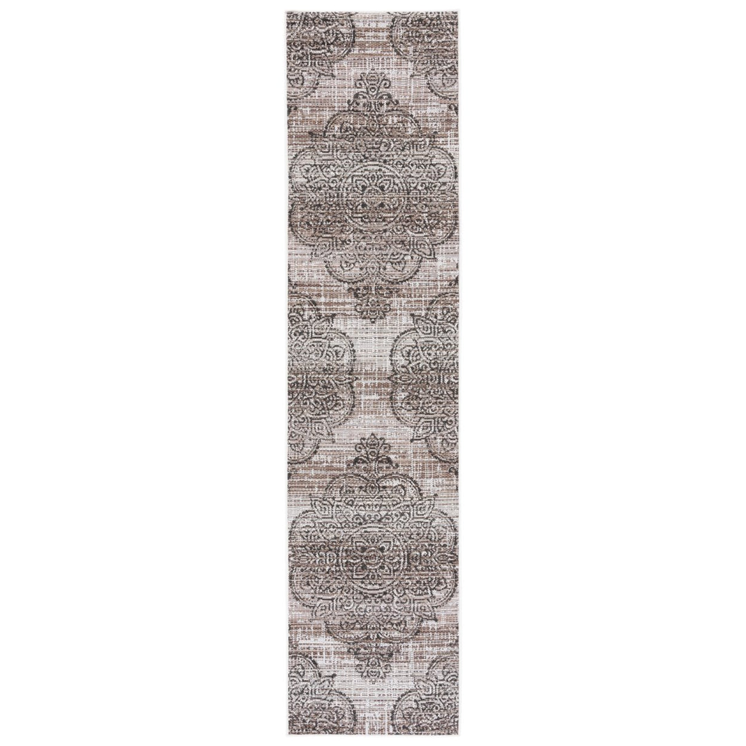 SAFAVIEH Indoor Outdoor HAV319E Havana Light Brown / Black Rug Image 1