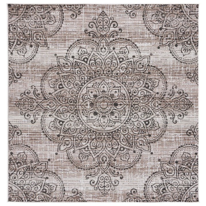 SAFAVIEH Indoor Outdoor HAV319E Havana Light Brown / Black Rug Image 1