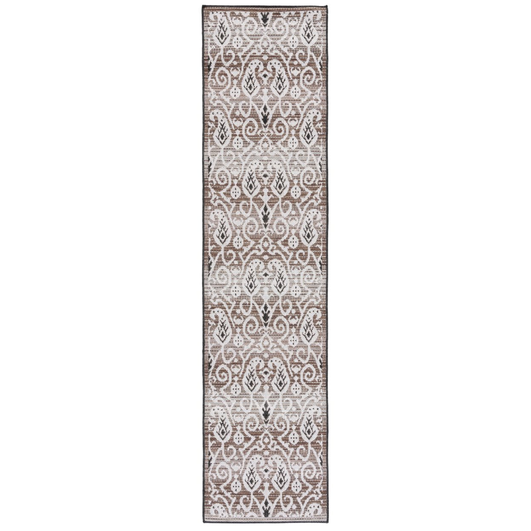 SAFAVIEH Indoor Outdoor HAV321E Havana Light Brown / Ivory Rug Image 1