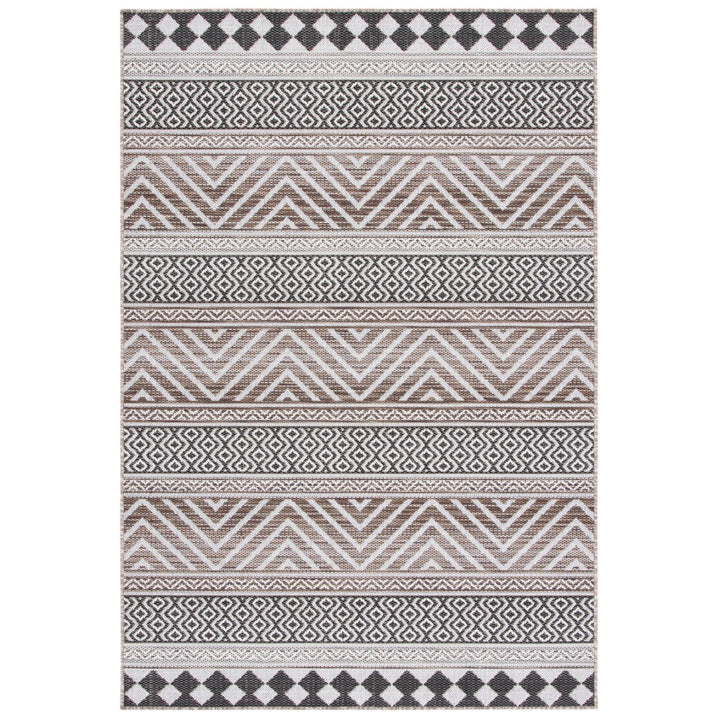 SAFAVIEH Indoor Outdoor HAV325E Havana Light Brown / Black Rug Image 1