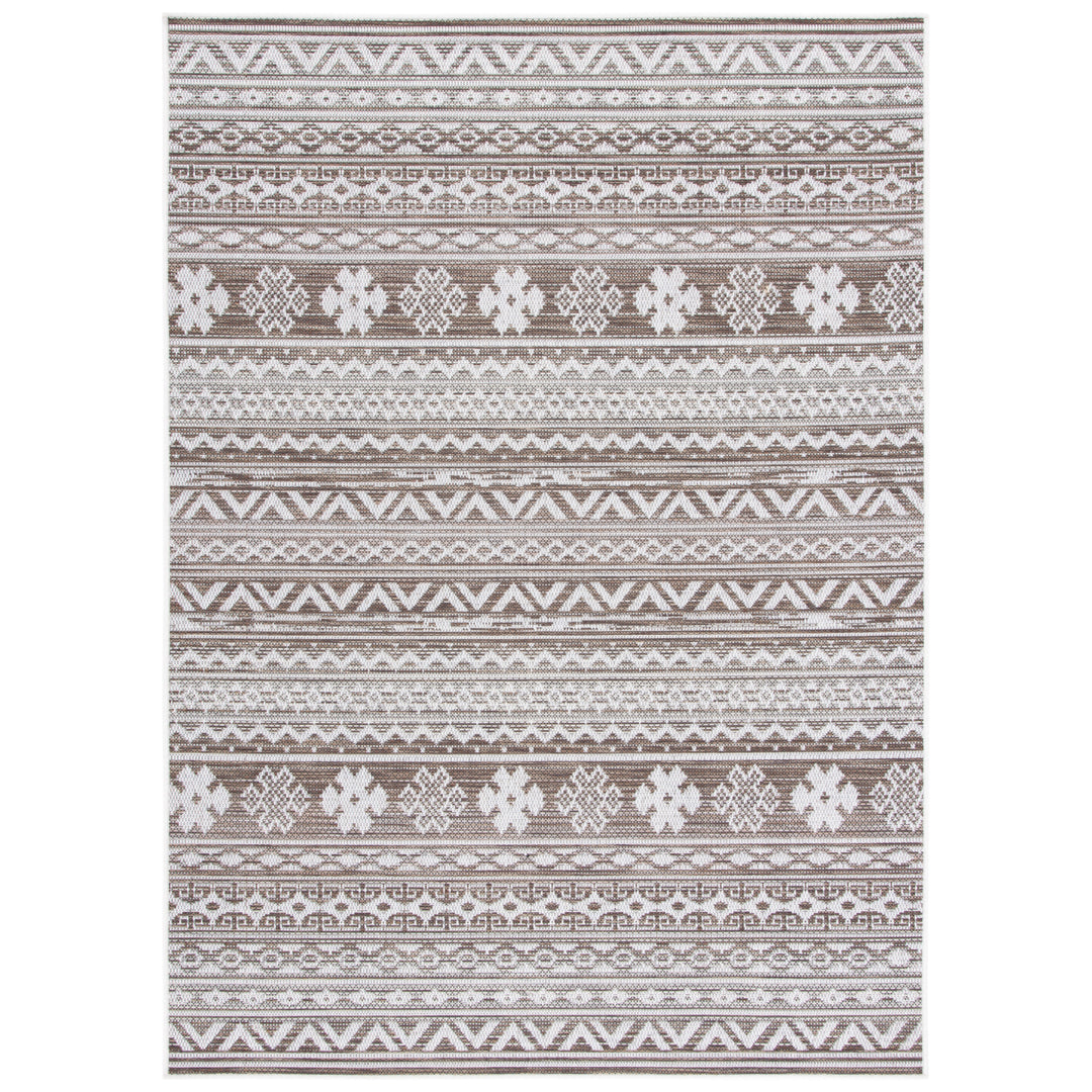 SAFAVIEH Indoor Outdoor HAV331E Havana Light Brown / Ivory Rug Image 4