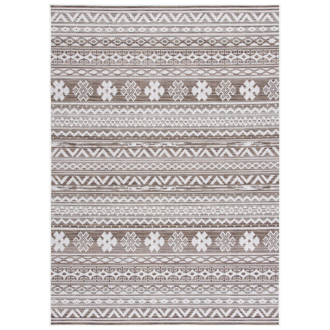 SAFAVIEH Indoor Outdoor HAV331E Havana Light Brown / Ivory Rug Image 1