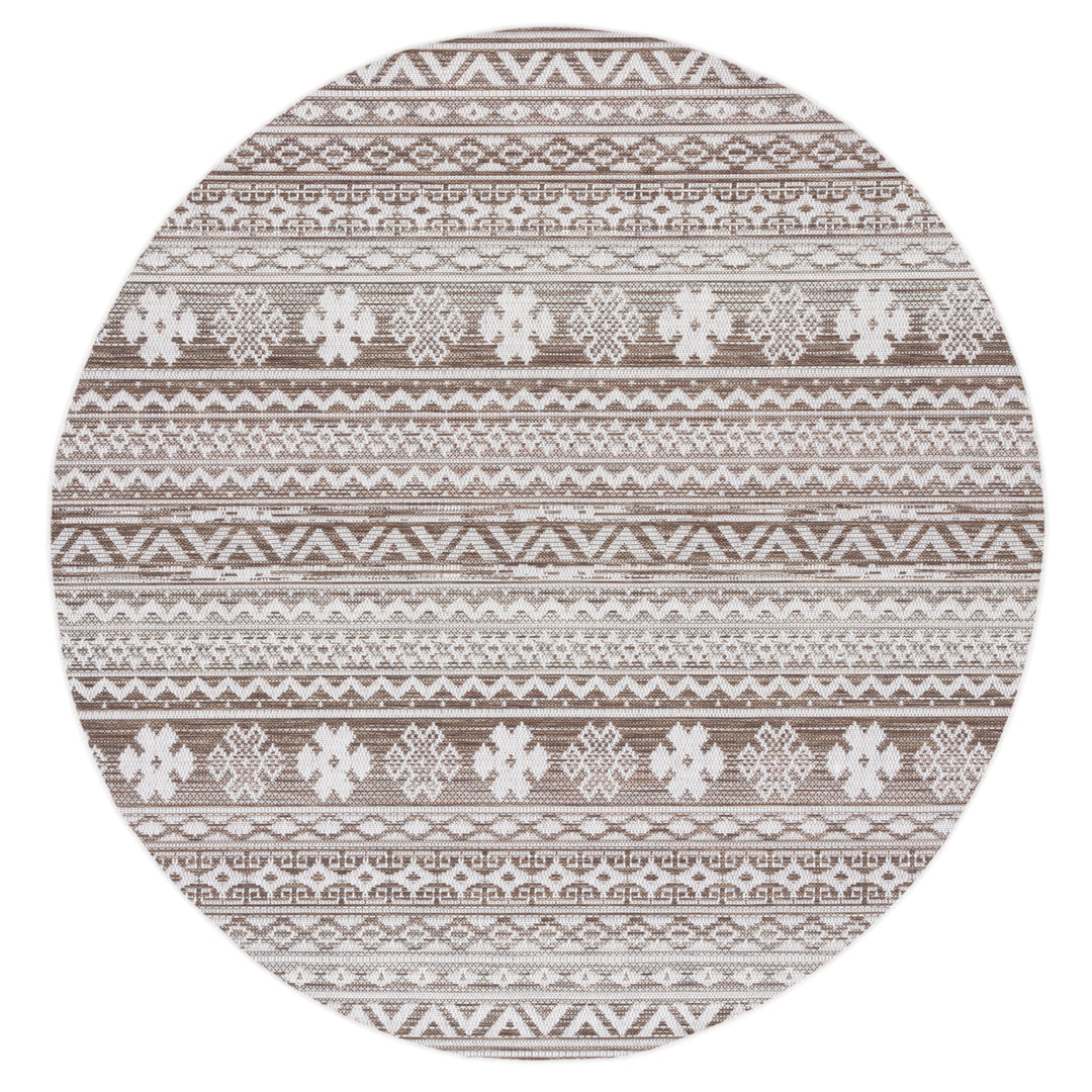 SAFAVIEH Indoor Outdoor HAV331E Havana Light Brown / Ivory Rug Image 5