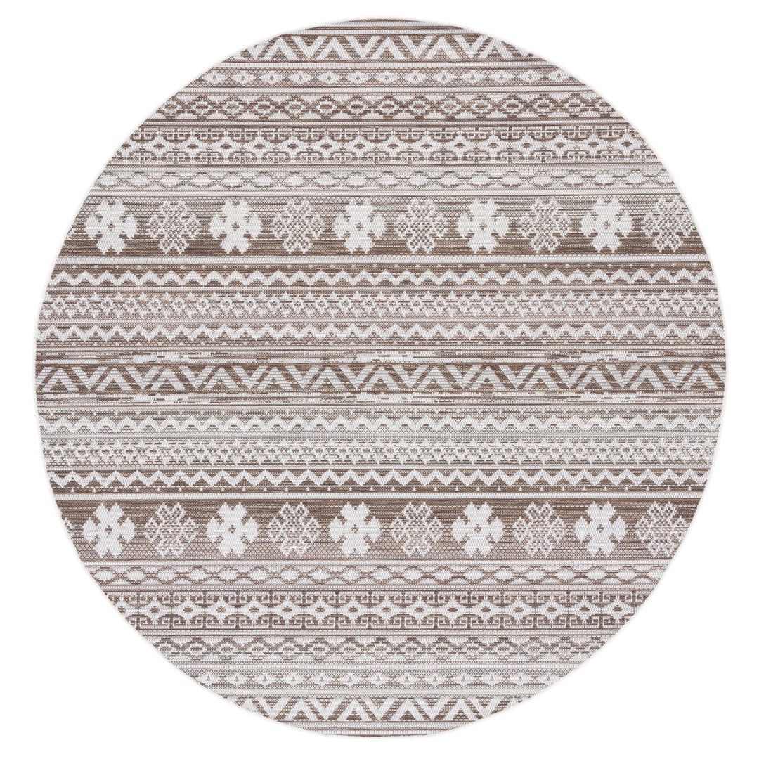 SAFAVIEH Indoor Outdoor HAV331E Havana Light Brown / Ivory Rug Image 1