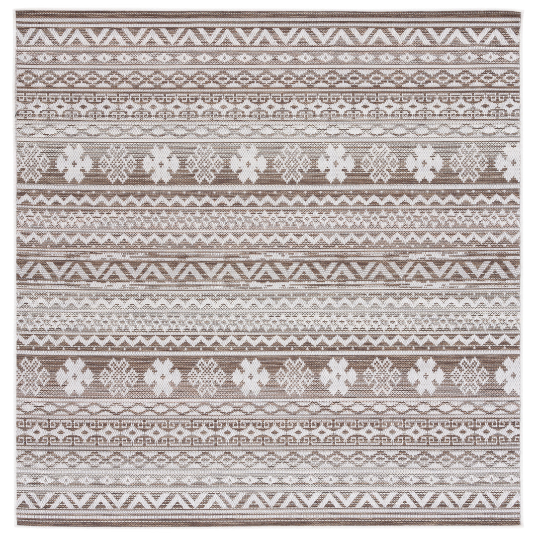 SAFAVIEH Indoor Outdoor HAV331E Havana Light Brown / Ivory Rug Image 7