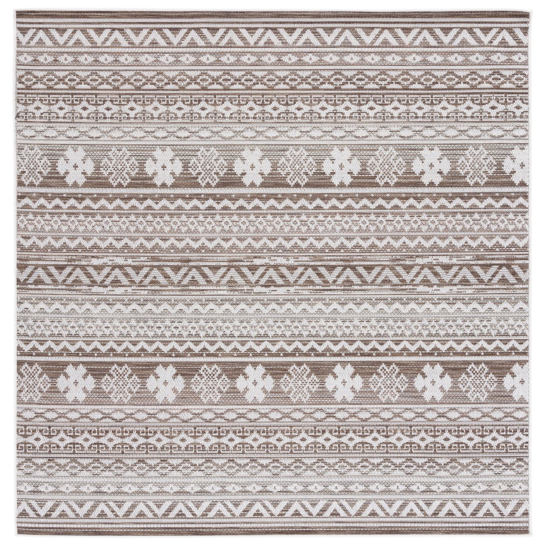 SAFAVIEH Indoor Outdoor HAV331E Havana Light Brown / Ivory Rug Image 1