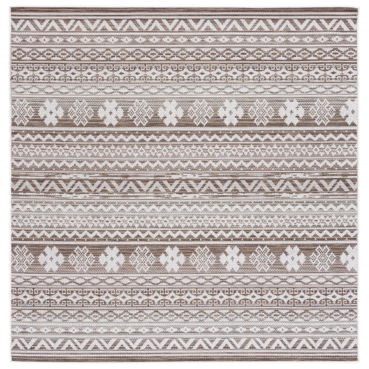 SAFAVIEH Indoor Outdoor HAV331E Havana Light Brown / Ivory Rug Image 1