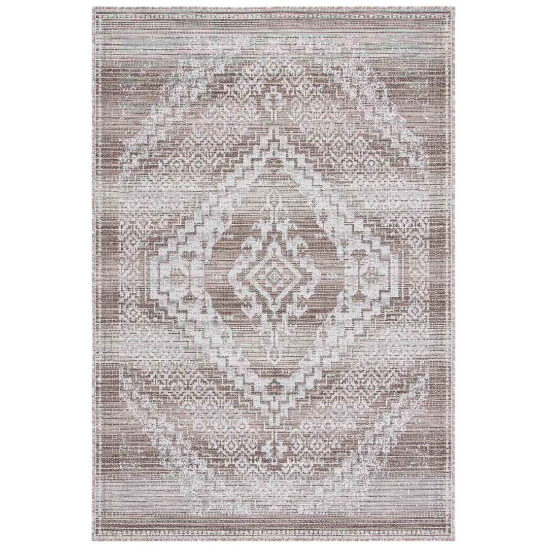 SAFAVIEH Indoor Outdoor HAV340E Havana Light Brown / Ivory Rug Image 1