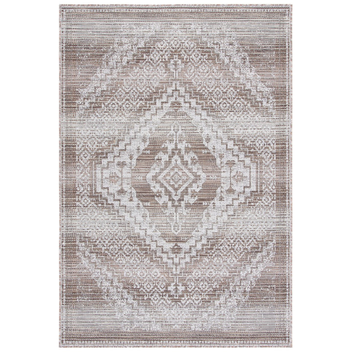 SAFAVIEH Indoor Outdoor HAV340E Havana Light Brown / Ivory Rug Image 1