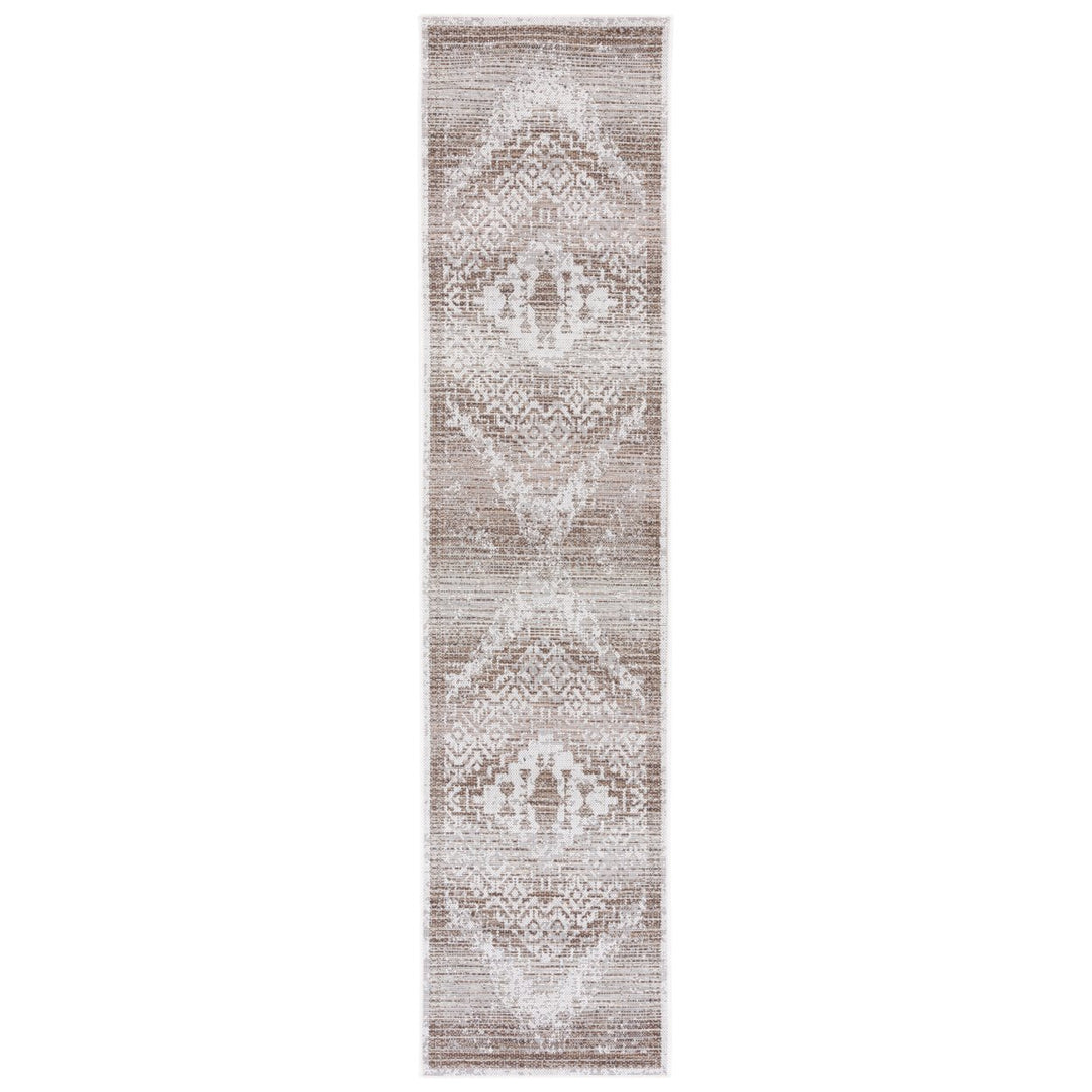 SAFAVIEH Indoor Outdoor HAV340E Havana Light Brown / Ivory Rug Image 1