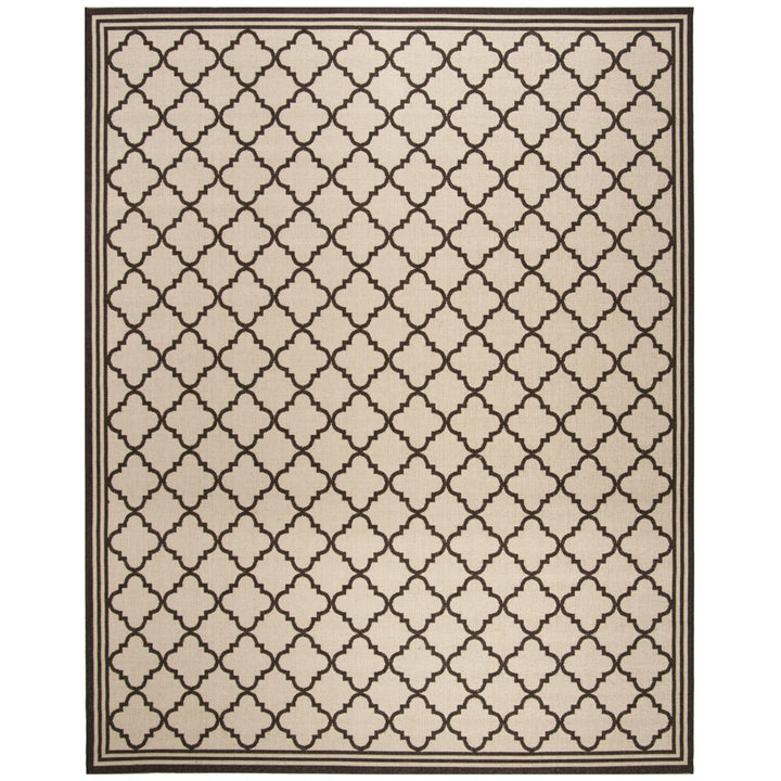 SAFAVIEH Indoor Outdoor LND121B Linden Natural / Brown Rug Image 1