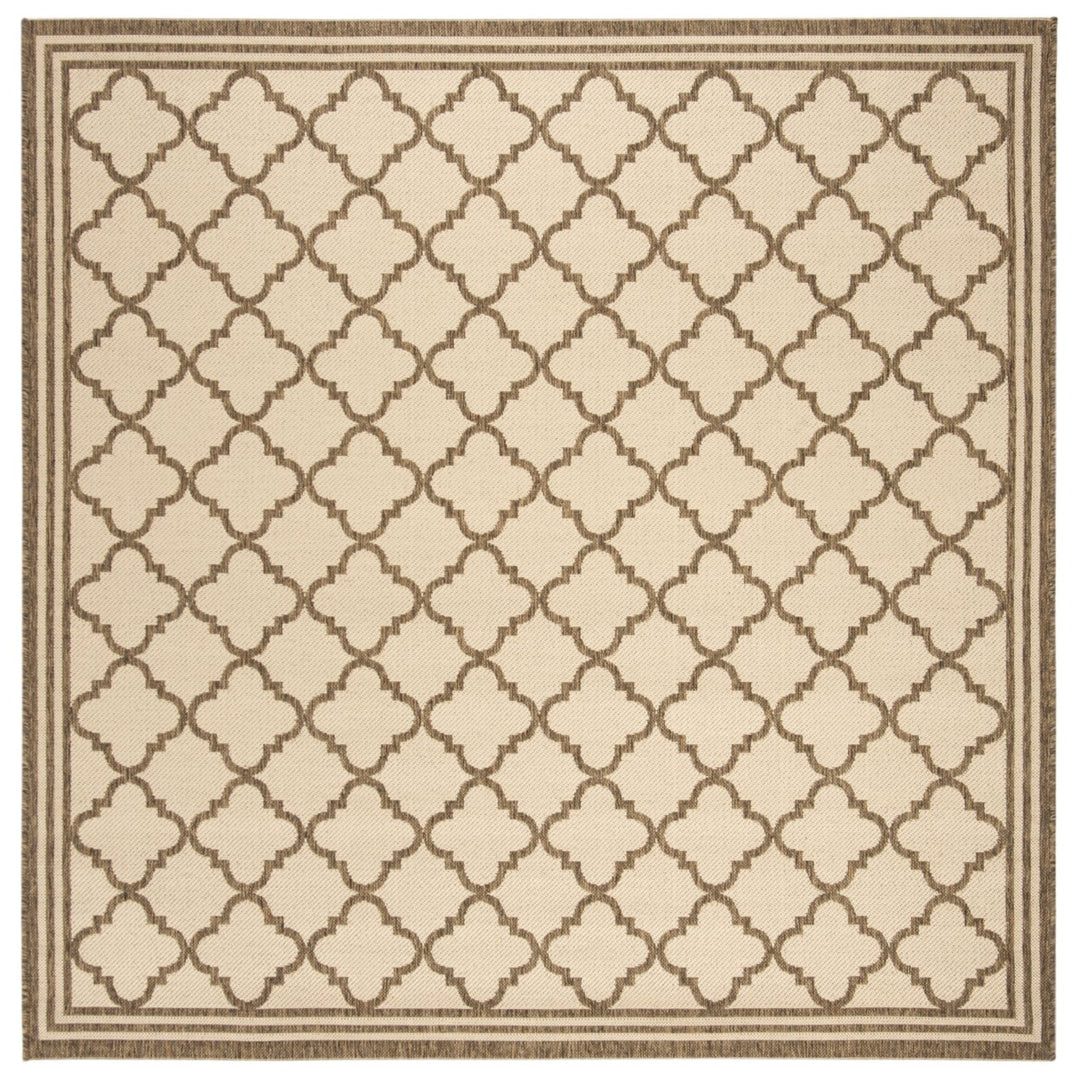 SAFAVIEH Outdoor LND121C Linden Collection Cream / Beige Rug Image 1