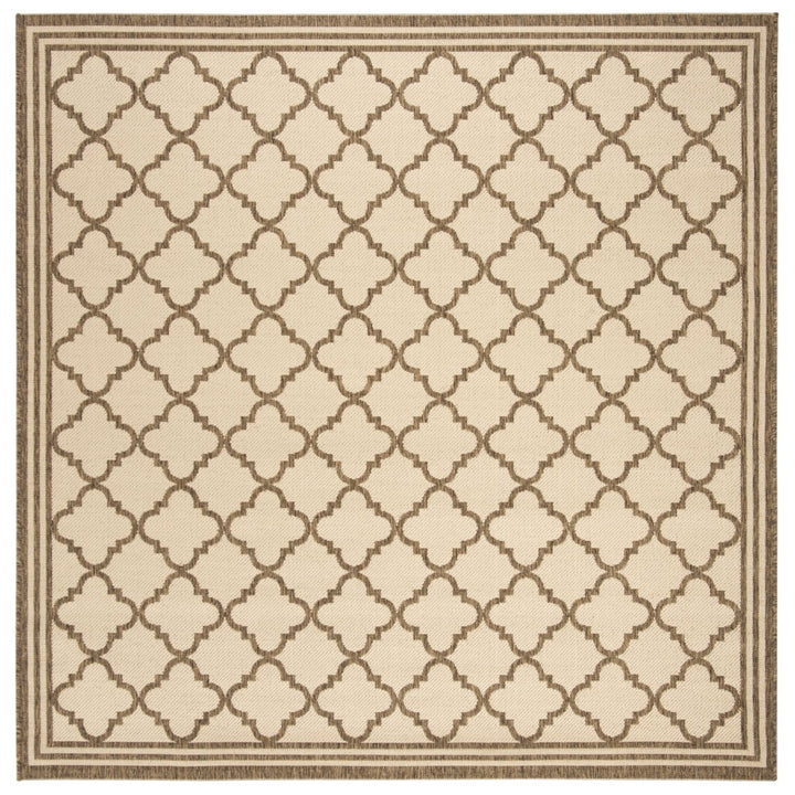 SAFAVIEH Outdoor LND121C Linden Collection Cream / Beige Rug Image 1