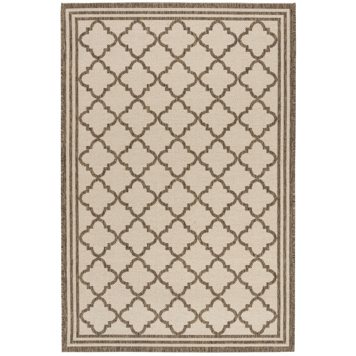 SAFAVIEH Outdoor LND121C Linden Collection Cream / Beige Rug Image 1