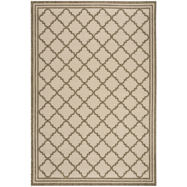 SAFAVIEH Outdoor LND121C Linden Collection Cream / Beige Rug Image 1