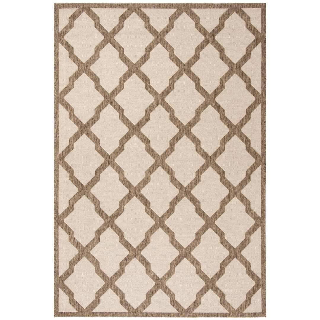 SAFAVIEH Outdoor LND122C Linden Collection Cream / Beige Rug Image 1