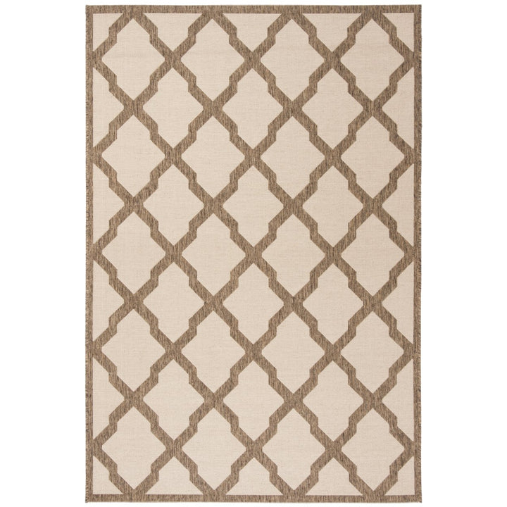 SAFAVIEH Outdoor LND122C Linden Collection Cream / Beige Rug Image 1