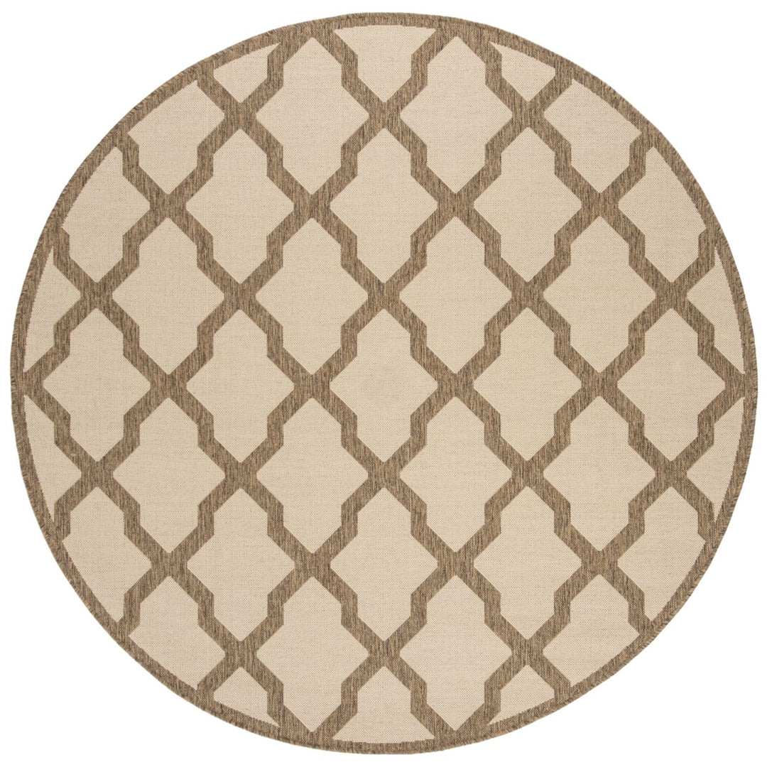 SAFAVIEH Outdoor LND122C Linden Collection Cream / Beige Rug Image 1