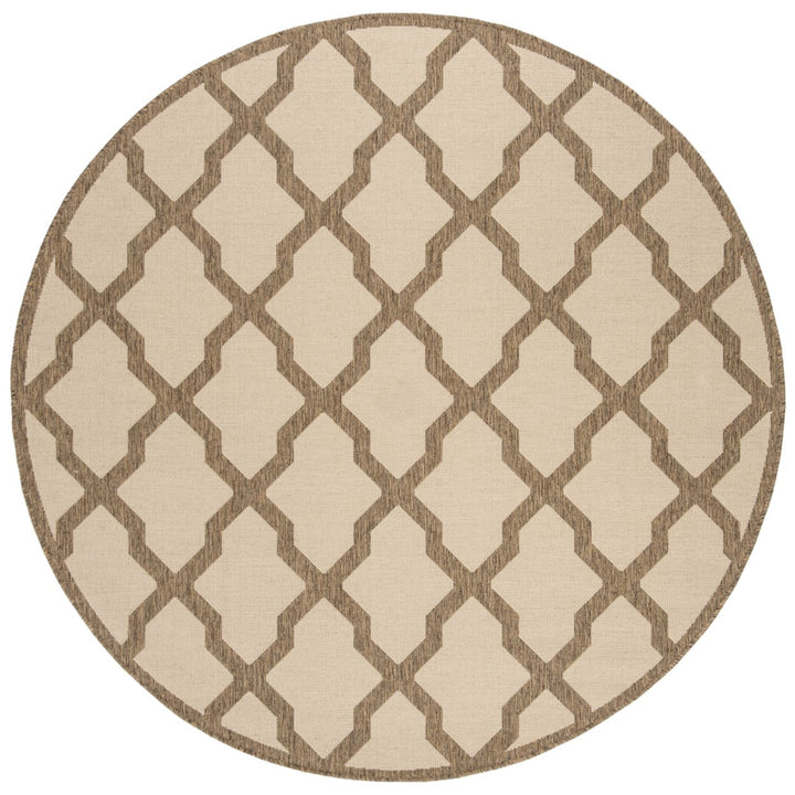 SAFAVIEH Outdoor LND122C Linden Collection Cream / Beige Rug Image 1