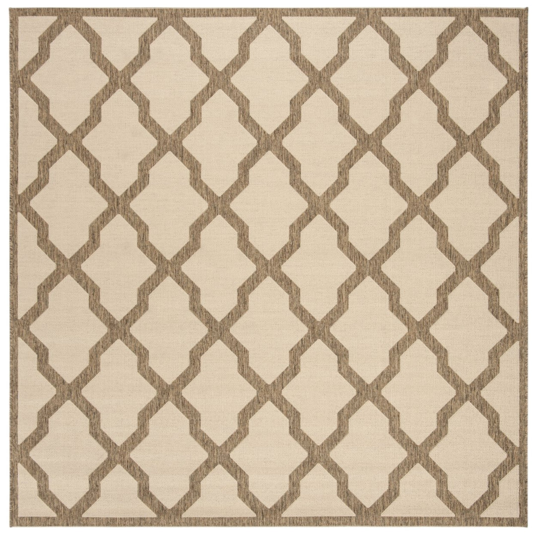 SAFAVIEH Outdoor LND122C Linden Collection Cream / Beige Rug Image 1