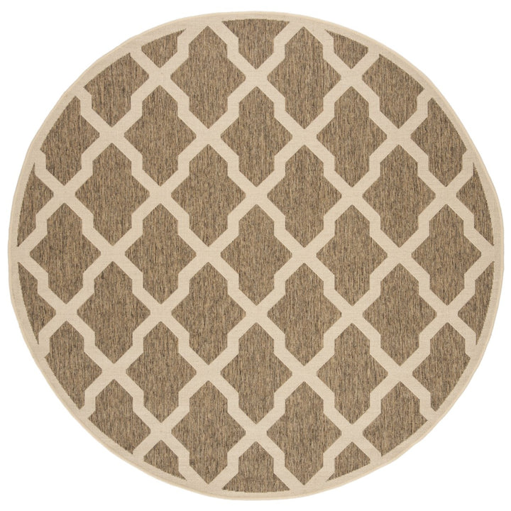 SAFAVIEH Outdoor LND122D Linden Collection Beige / Cream Rug Image 1