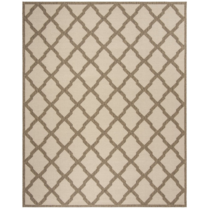 SAFAVIEH Outdoor LND122C Linden Collection Cream / Beige Rug Image 1