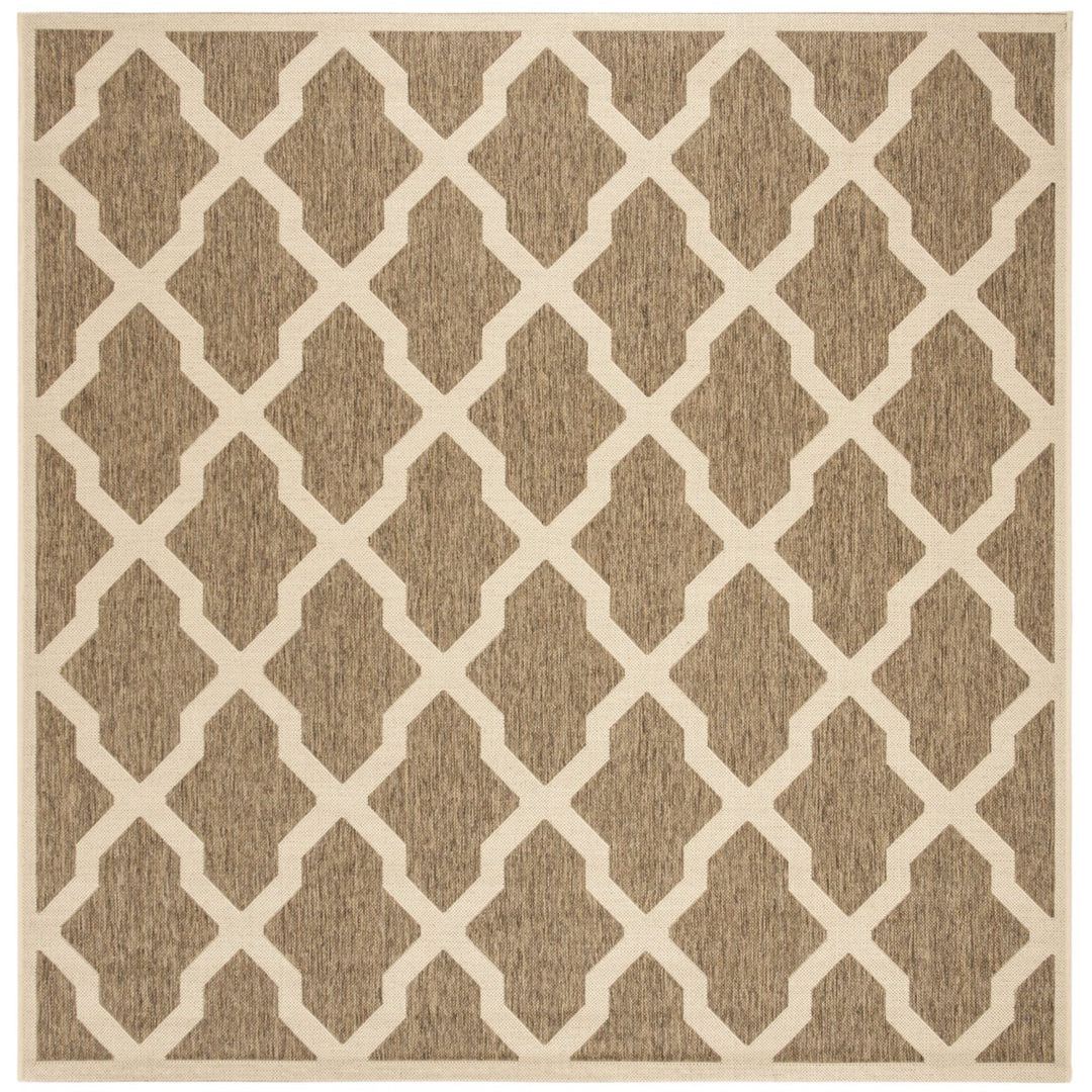 SAFAVIEH Outdoor LND122D Linden Collection Beige / Cream Rug Image 1