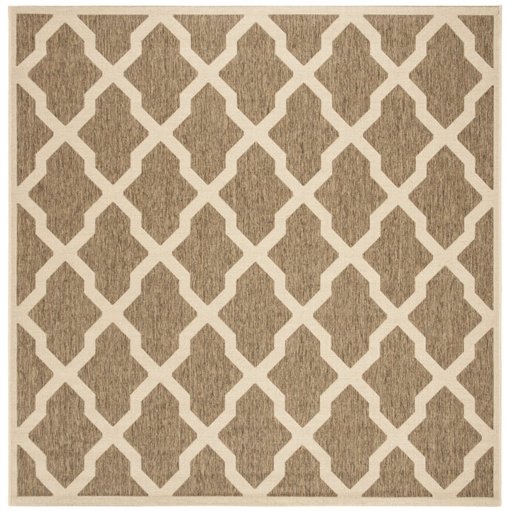 SAFAVIEH Outdoor LND122D Linden Collection Beige / Cream Rug Image 1